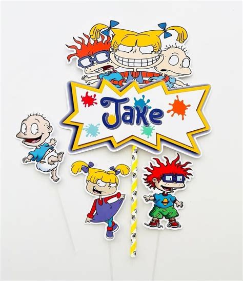 Personalized Rugrats Themed Cake Topper In 2023 Themed Cakes Cake