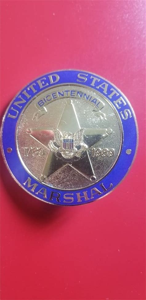 Collectors Badges Auctions United States Marshal Bicentennial Badge