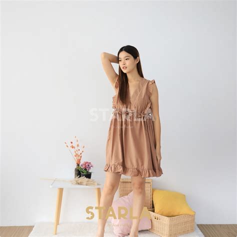 Jual SHORT BABYDOLL DRESS LINGERIE SEXY WANITA BAJU TIDUR WOMEN STARLA ELOISE Shopee Indonesia