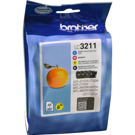 Brother LC 3211 Tinten Multipack 4 Farbig CMYK