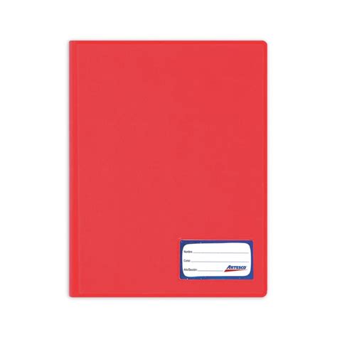 Artesco Folder Doble Tapa Of Rojo Tottus Per