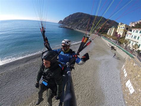 Tandem Paragliding Flight In Cinque Terre Freedome