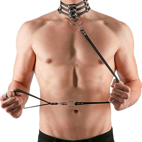 Sm Choker Halsband Punk Harness M Nner Leder Halsb Nder Bdsm Fesseln