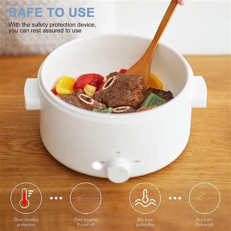 Olayks L Electric Hot Pot Cooker With Steamer Gadget N Music