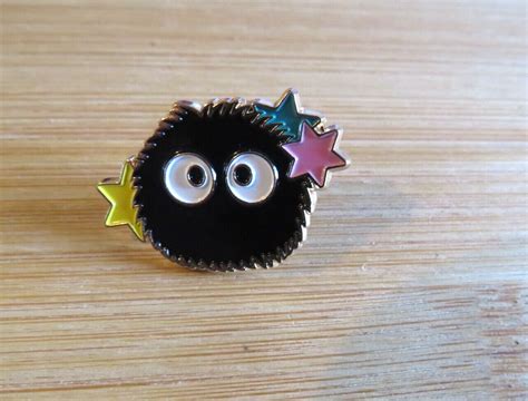 Anime Studio Ghibli Inspired Soot Sprite Susuwatari Enamel Lapel Pin