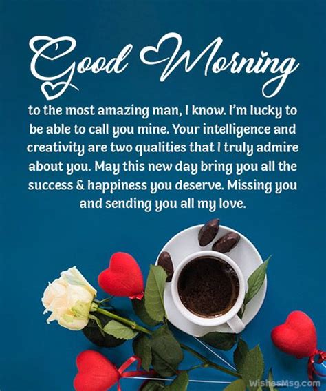 Good Morning Messages For Him Long Distance Wishesmsg Merken