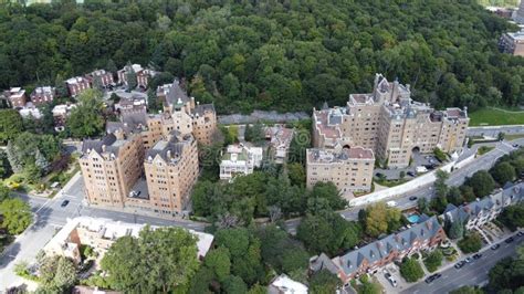 Aerial View of Downtown Montreal, Canada Stock Image - Image of ...