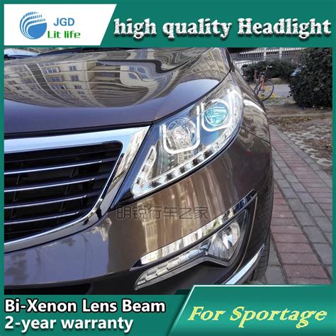 Car Styling Case For Kia Sportage Headlights 2010 2014 LED Sportage