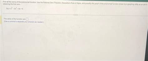 Solved Obtaining The Firt Zero F X X3−3x2−6x 8 The Recos