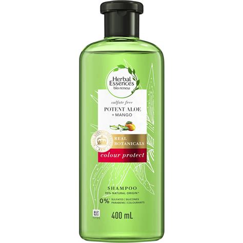 Herbal Essences Potent Aloe And Mango Colour Protect Shampoo 400ml Woolworths