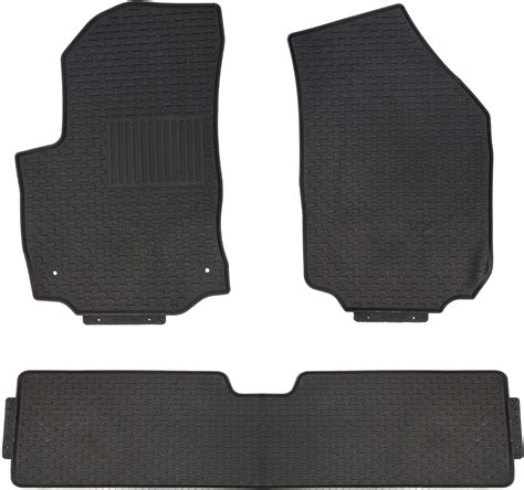 Car And Truck Interior Parts Auto Parts And Accessories Black All Weather Rubber Floor Mat 4pc Set