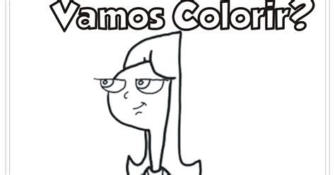 Phineas E Ferb Candace Desenho Para Colorir