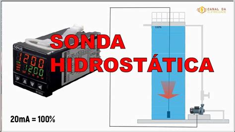 Controle de Nível de Reservatório D água por Sonda Hidrostática de 4