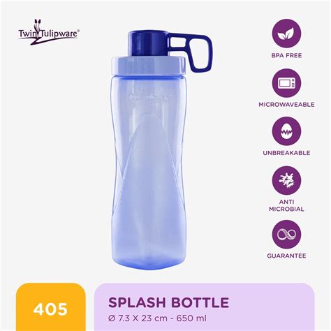 Jual Twin Tulipware Splash Bottle Shopee Indonesia