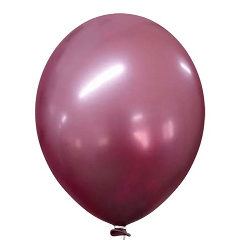 Balão Cromado Alumínio Pink 9 Polegadas 25 Unidades