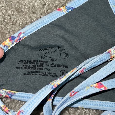 Jolyn Clothing Swim Jolyn Discontinued Limited Edition Parrot Printed Tomcat Bikini Top