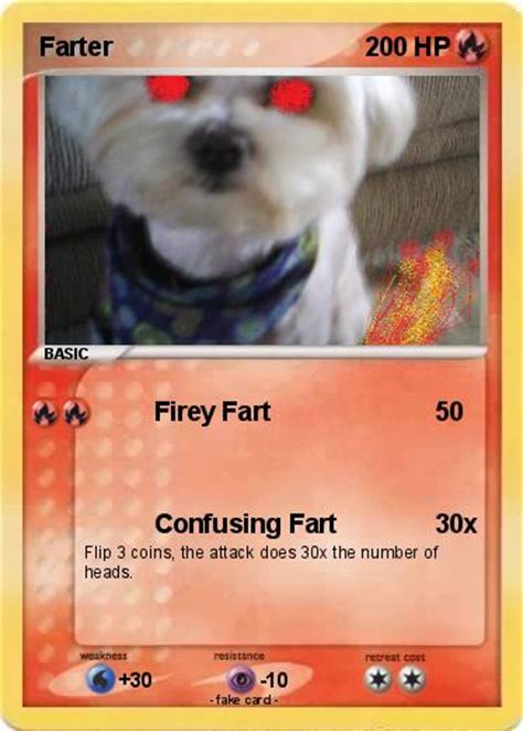 Pokémon Farter 8 8 Firey Fart My Pokemon Card