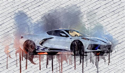 Re3946 2023 Hennessey H700 Corvette C8 Stingray Super Ultra Painting By