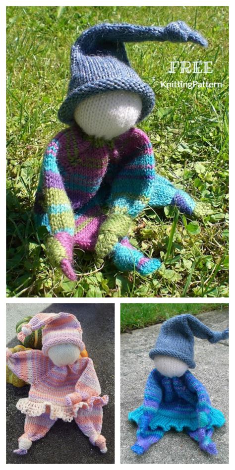 Knit Knubbelchen Doll Baby Lovey Free Knitting Patterns Knitting Pattern