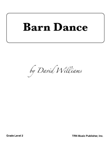 Barn Dance Trn Music Publisher