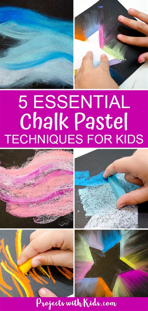 5 Essential Chalk Pastel Techniques for Beginners - Projects with Kids