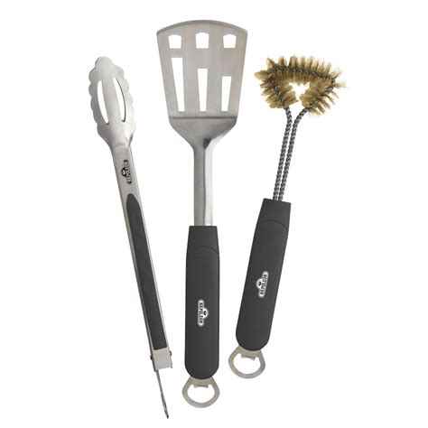 Napoleon 3 Piece Stainless Bbq Grill Toolset Includes Spatula Tongs