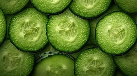 Premium Ai Image Invigorating Cucumber Texture Background Quenching