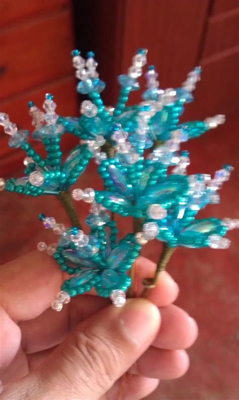 Jazmines Beaded Flowers Beaded Ornaments Loom Beading