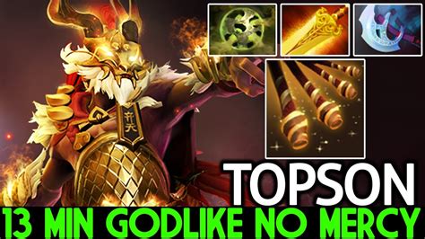 TOPSON Monkey King 13 Min Godlike No Mercy Destroy Mid Lane Dota 2