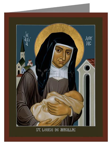 Custom Text Note Card St Louise De Marillac By R Lentz Trinitystores