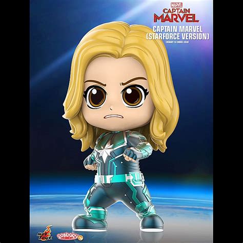 Hot Toys Captain Marvel Starforce Version Cosbaby S Bobble Head