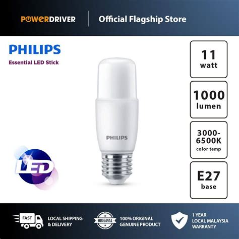 Philips Led Stick Essential E27 Bulb 11w Lazada