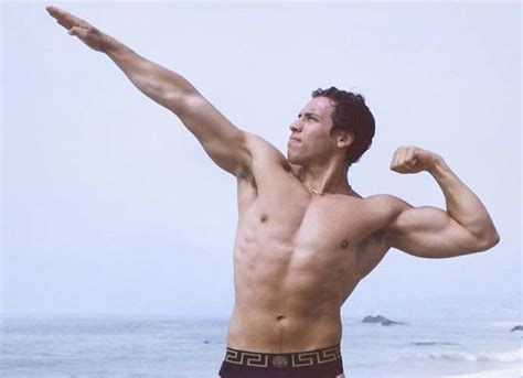 Joseph Baena Channels His Famous Dad Arnold Schwarzenegger S Icon Beach