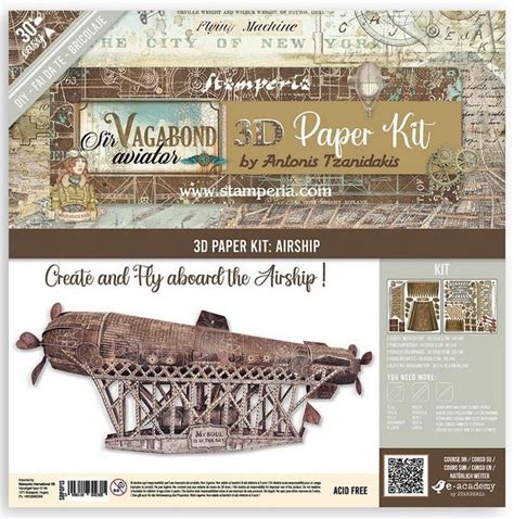 Stamperia Sir Vagabond Aviator Paper Art Kit