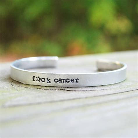 Fuck Cancer Bracelet Cancer Survivor Bracelet Etsy