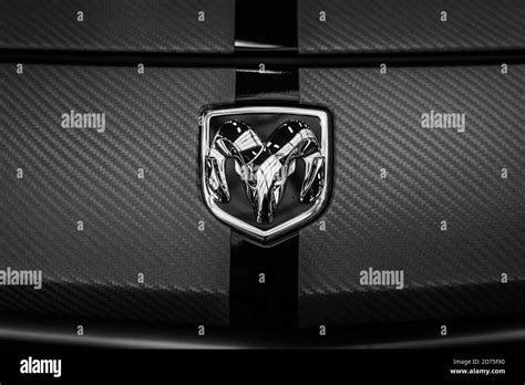 Dodge ram logo Black and White Stock Photos & Images - Alamy