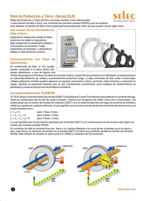 Pdf Rel De Protecci N A Tierra Series Elr Ecommerce Altechmexico