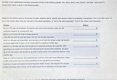 Solved Consider A Tiny Hypothetical Economy Composed Chegg