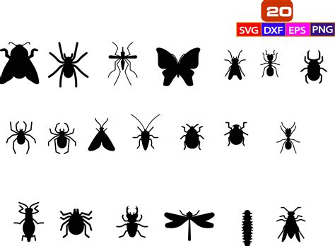 Insekt Svginsect Silhouette Svg Bundleinsect Bundle Etsy Schweiz