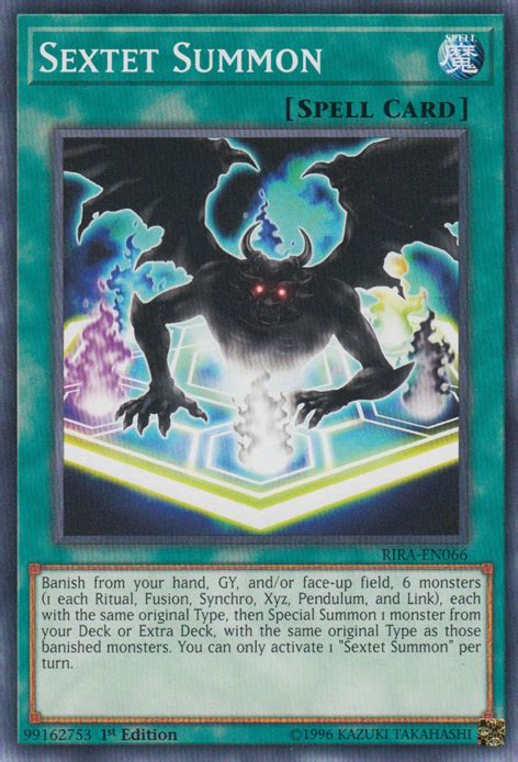 Every Yu Gi Oh Card On Twitter Sextet Summon