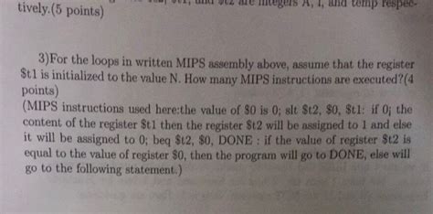 Question 5 13 Points Consider The Following MIPS Chegg