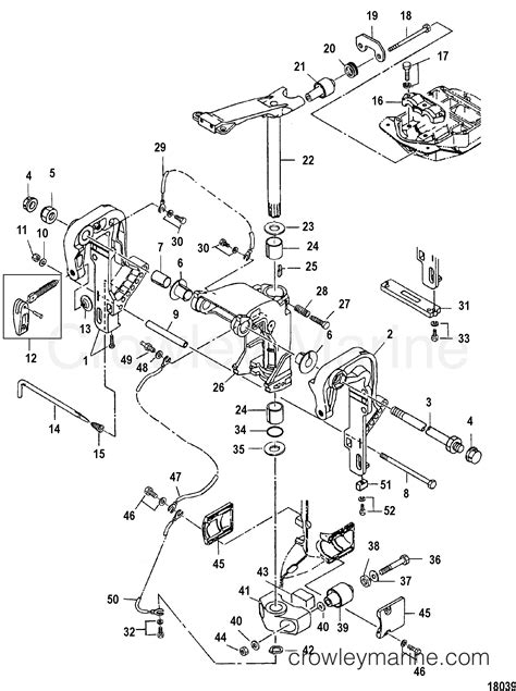 TRANSOM AND SWIVEL BRACKETS MANUAL 2006 Outboard 40 ELO 7040312UL