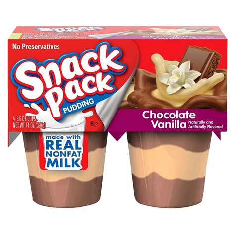 Upc 027000419113 Hunts Snack Pack Pudding Chocolate Vanilla 4 Count