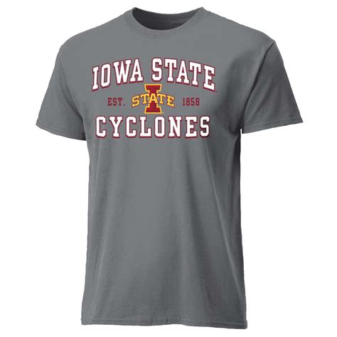 Iowa State Cyclones Cotton Heritage T Shirt Grey