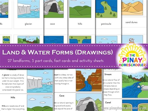 Land And Water Forms Learning Materials The Pinay Homeschooler