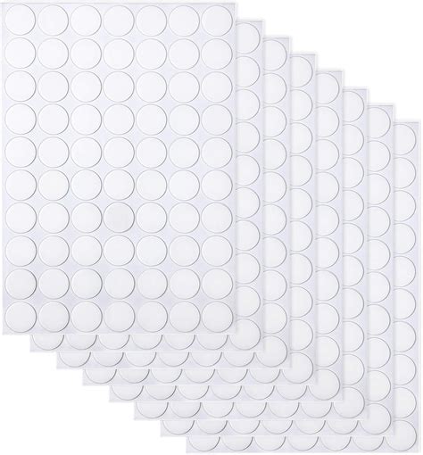 Janyun Double Sided Sticky Dots Stickers Removable Round Putty Clear