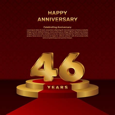 Premium Vector Vector Template For Th Anniversary Celebration With