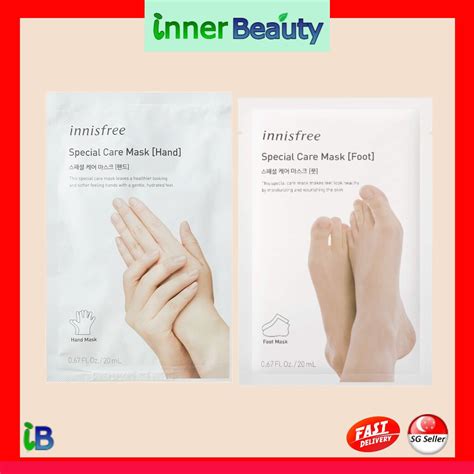 Innisfree Special Care Mask Hand Foot 20ml Shopee Singapore