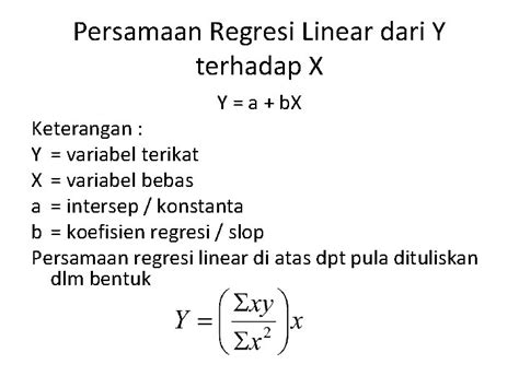 Regresi Linear Apa Itu Regresi Linier Regresi Merupakan