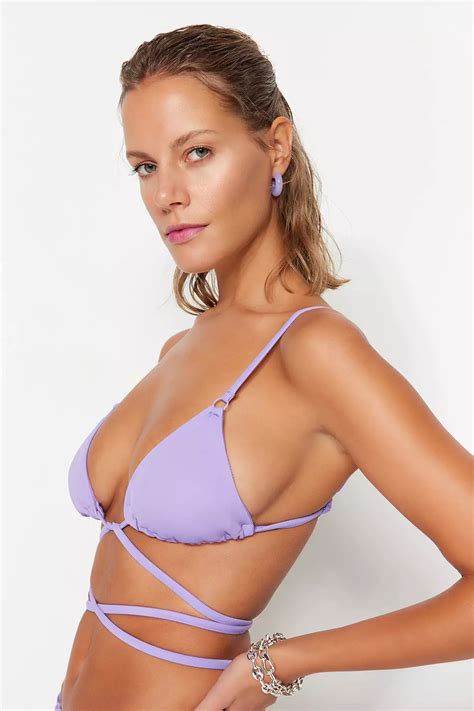 Buy Trendyol Tie Triangle Bikini Top Online Zalora Philippines